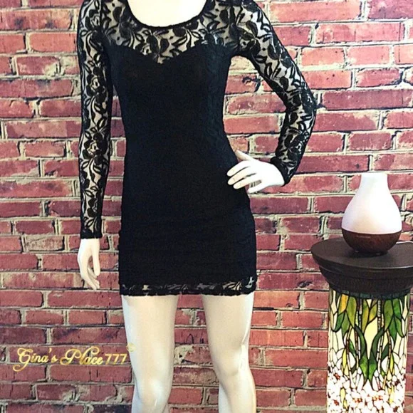 chinese dress ladies Black Cocktail Dress Inspired by Madonna: Elegant Lace, Pearls & Open-Back  Design  Liina Stein